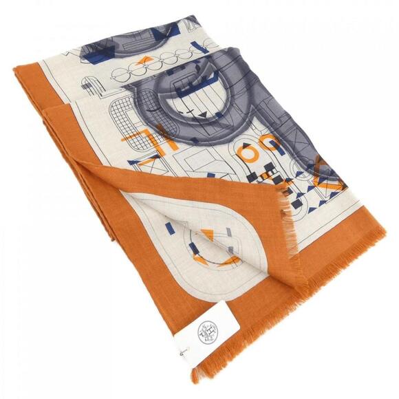 HERMES Beige Scarf - Picture 1 of 4